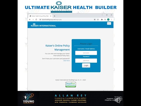 YP - 05 Kaiser Health Builder Online Portal Walk Thru