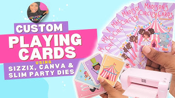 Create Custom Playing Cards Using Canva and Slim Party Dies!