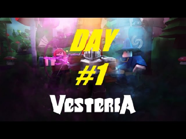 Vesteria Getting Started Day 1 Youtube - roblox vesteria wikipedia