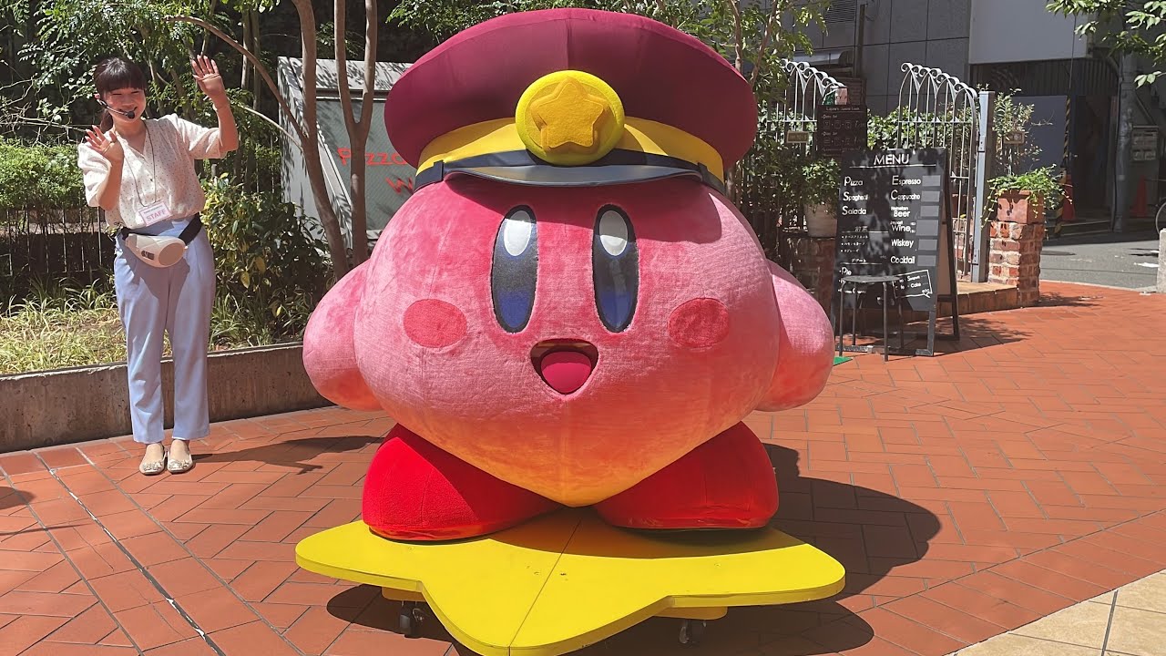 【カービィグリーティング】星のカービィ プププフェスティバル in NU茶屋町（星のカービィ×阪急電車コラボ）【カービィがワープスターに乗ってNU茶屋町館内をぐるっとおさんぽ】