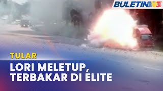 KEBAKARAN | Lori Bawa Muatan Bateri Terbakar