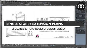 How To Draw Single Storey House Extension Plans | AutoCAD + TurboCAD | House Extension CAD Design