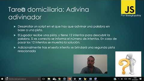 Curso de JavaScript en el Aula - Estructura de control Tarea Domiciliaria