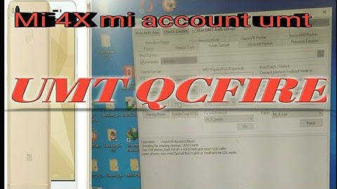 HOW TO REMOVE  MI ACCOUNT  MI 4X || UMT QC FIRE