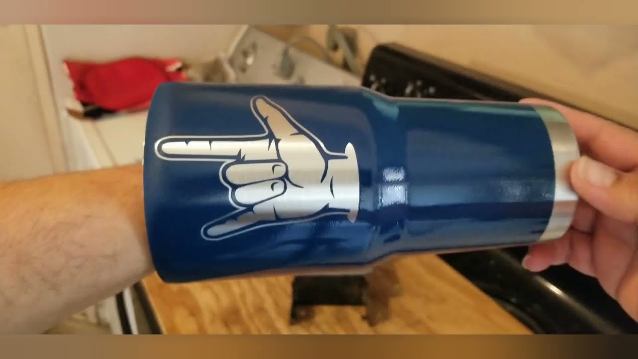 powder coating 30oz stainless steel tumbler YouTube