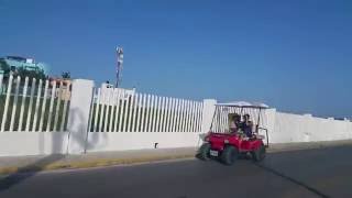Golf cart adventure in the Isla Mujeres!