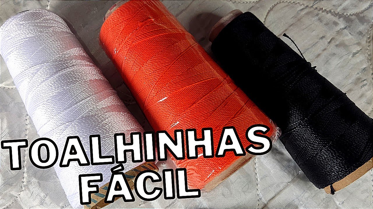 #vlog toalhinhas de linha fina lindas e fácil (de fio de polipropileno)
