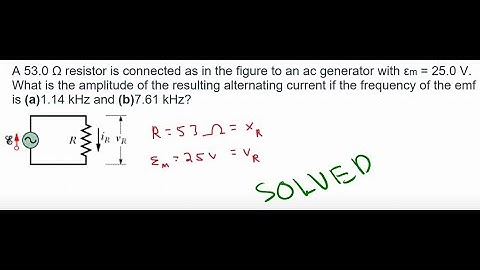 A 53.0 Ω resistor is connected as in the figure to an ac...   |   Physics Electricity & Magnetism