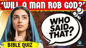 BIBLE QUIZ: WHO SAID THAT? - 27 Questions & Answers to Test Your OT Knowledge | Bible Quiz Tube