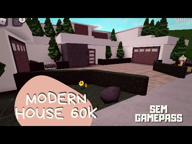 COMO FAZER CASA MODERNA NO BLOXBURG 5K - Sem gamepass - No Gamepass 