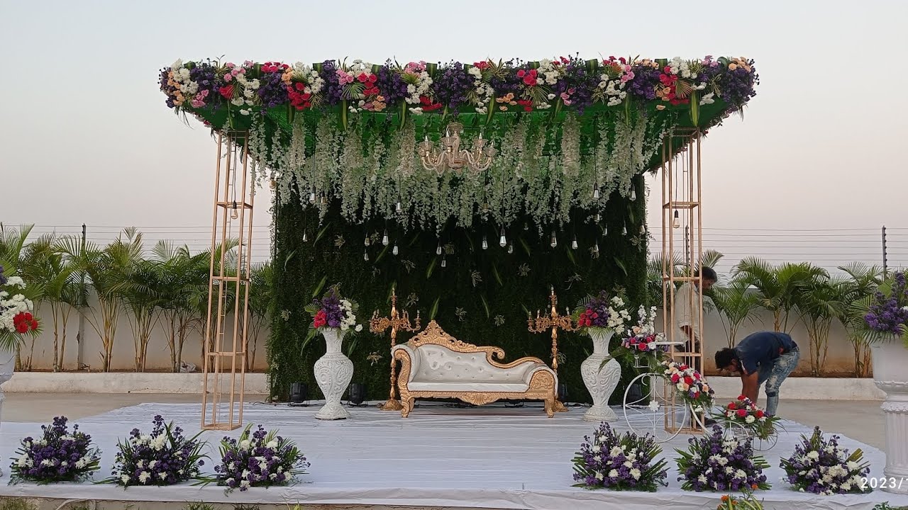 engagement decoration beautiful green mat Theme uniquebestdecaratar