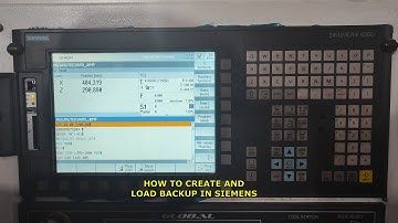 HOW TO CREATE AND RESTORE BACKUP IN SIEMENS SINUMERIK 828D/840Dsl | CNC MACHINE.