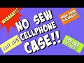 DIY CELLPHONE CASE FROM A PLACEMAT!!  Check it out!! DOLLAR TREE HACK!! DIY no sew phone case!