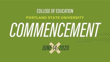 College of Education 2020 Commencement