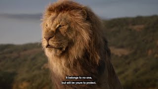 Lion King - Mufasa Explains the Circle of Life to Simba in 4K