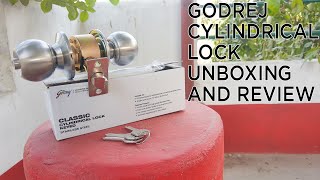 Godrej Cylindrical Lock Unboxing and review