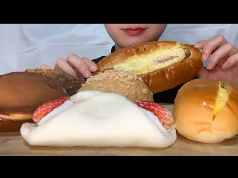 【咀嚼音／ASMR】LAWSONのスイーツとパンを食べる eatingsounds