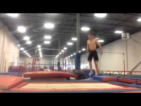 Greg Roe Trampoline Tutorials    Backdrop to stomach drop and front flip from back progression part