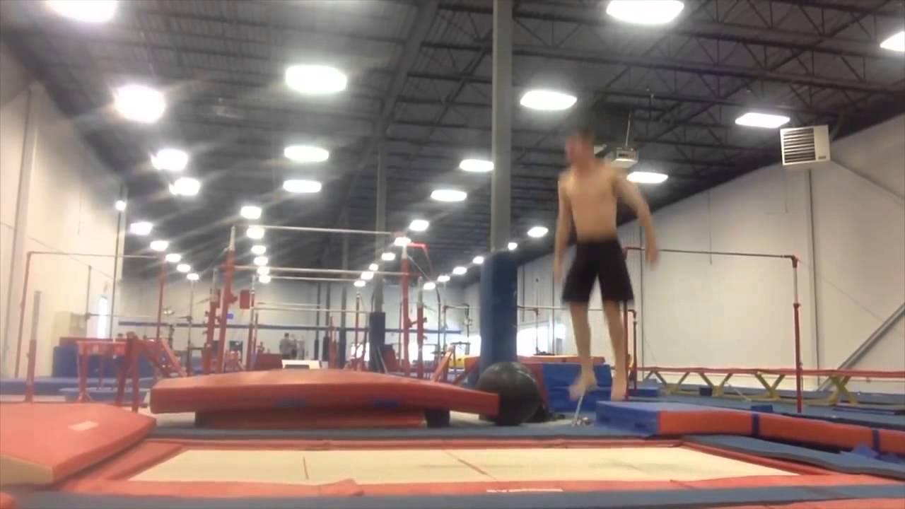 Greg Roe Trampoline Tutorials Backdrop to stomach drop and front flip