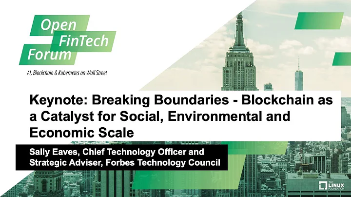 Keynote: Breaking Boundaries - Blockchain as a Cat...