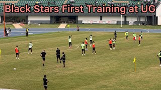 Black Stars First Training At University of Ghana Sports Stadium. The crowd wow