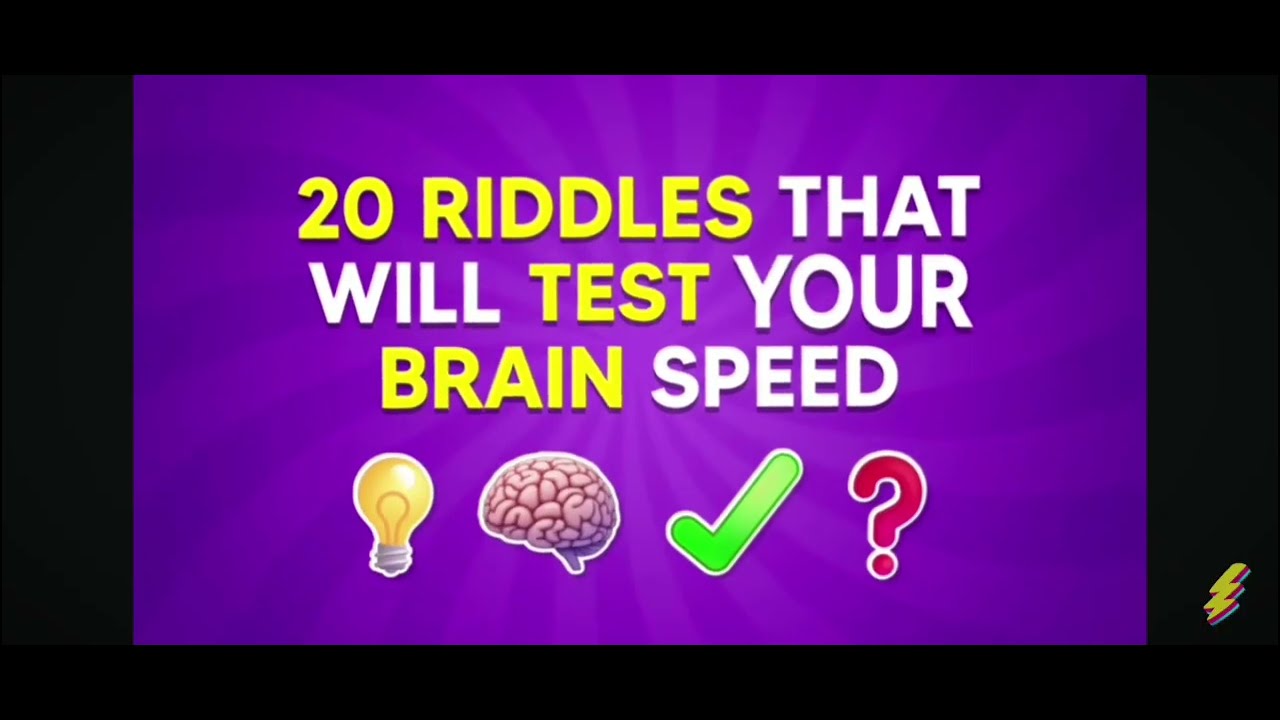20 Riddles That Will Test Your Brain 🧠 Speed | 2025 - YouTube