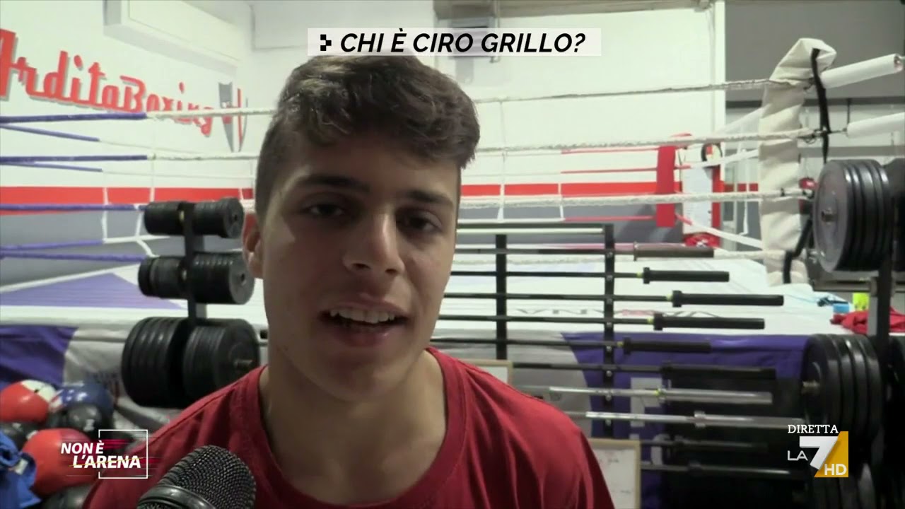 Ciro Grillo intercettato da Non è l'Arena dopo il video del padre.