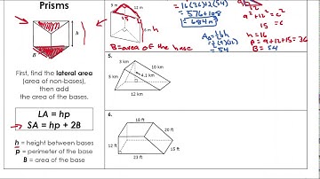 Unit 10 Solids: Surface Area of Prisms, Cylinders, Pyramids & Cones