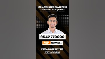 VIP MOBILE NUMBERS - 9542770000 | How to get the number