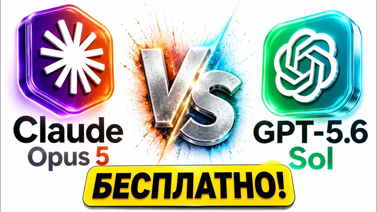 БЕСПЛАТНО Claude Opus 5 и GPT-5.6 Sol! Как получить доступ без подписки. Июль 2026