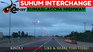 Suhum Interchange via Kumasi - Accra Highway in Eastern Region of Ghana.