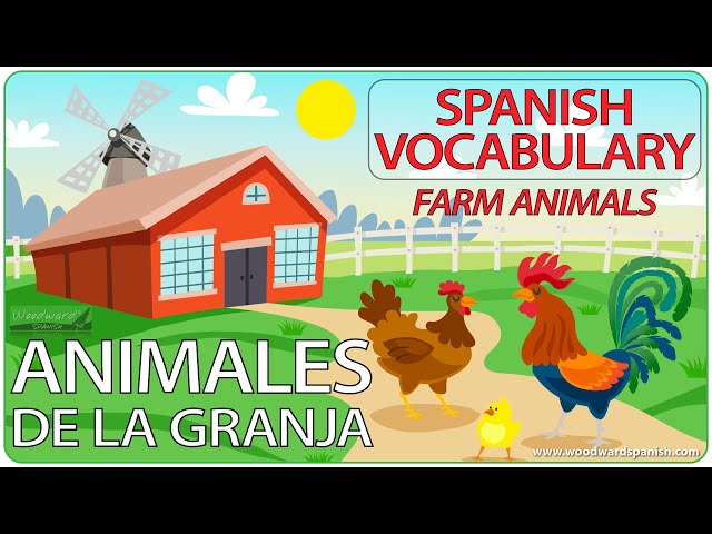 Animales de la granja en español- Farm animals in Spanish - Vocabulario