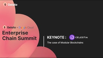 The Case for Modular Blockchains - with Celestia CTO, Ismail Khoffi