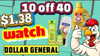 Dollar General couponing 10 off 40!!! save 60% off purchases. Watch Now! #glitches #couponing 