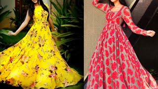 Dresses design collection new beautiful ideas process for wedding
season simple floor touch party gown maxi des...