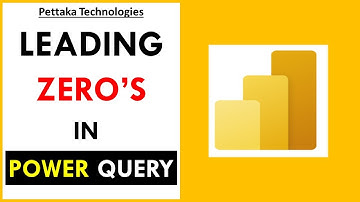 Leading ZEROS in Power BI (Power Query)
