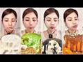 2x Speed ASMR Creamy Dessert Mukbang Matcha Ice Cream Chocolate Lava Cake Sweet Cream 