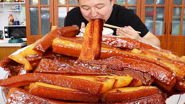 15 catties of pork belly, Ah Qiang makes handle meat, fat but not greasy, mouth full of oil!