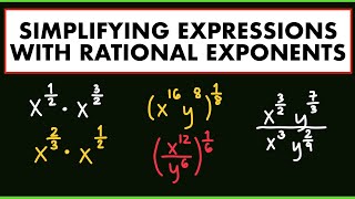 Simplifying Expressions with Rational Exponents | Rational Exponents | Laws of Exponents Profile