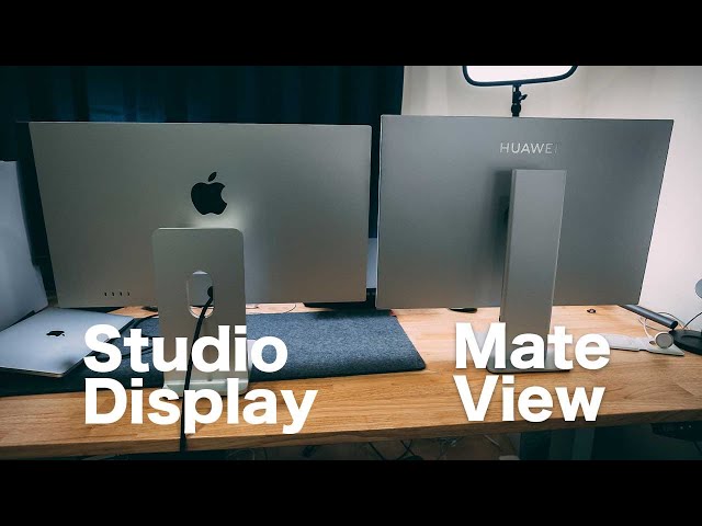 Studio Displayと Huawai のMateViewの外観比較 - YouTube