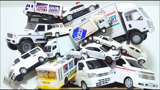 [Minicar]We Will Collect White Minicars And Start Checking Their Running Ambulance,Policecar,Truck.