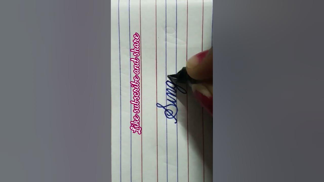 how-to-write-singing-in-cursive-writing-improve-english-handwriting