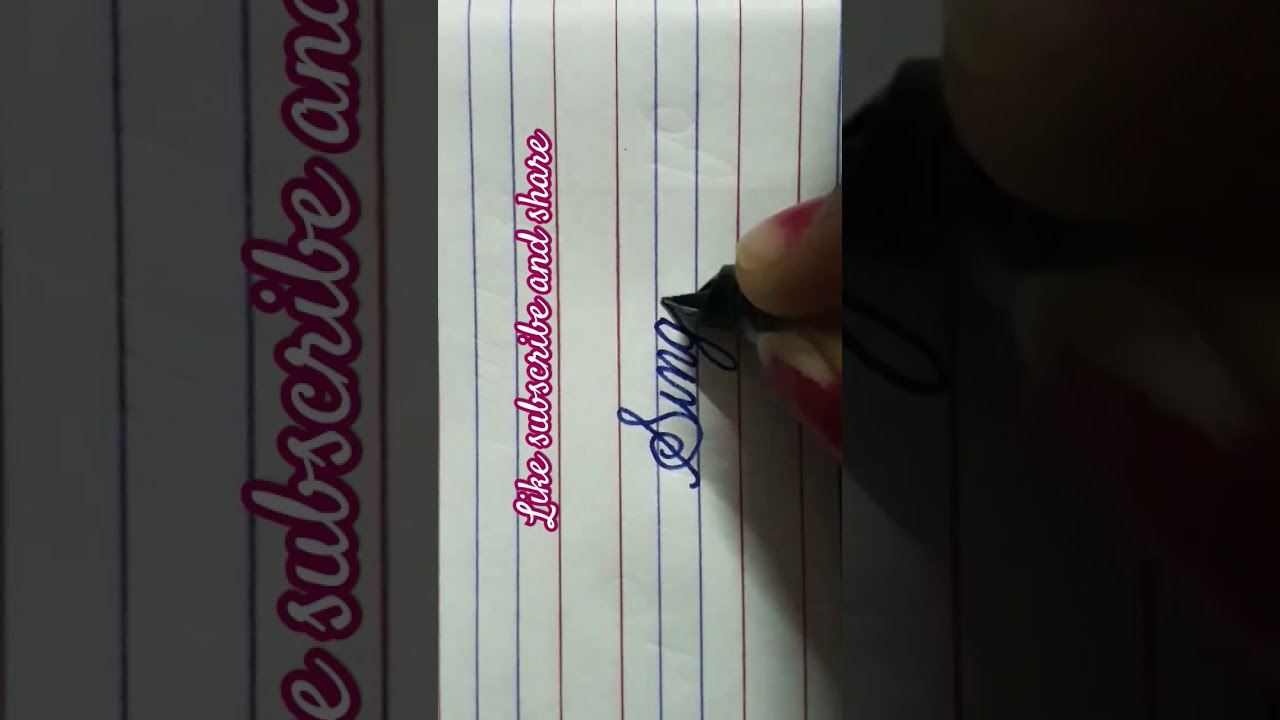 How To Write Singing In Cursive Writing improve English Handwriting How To Write Singing In Cursive Writing improve English Handwriting
