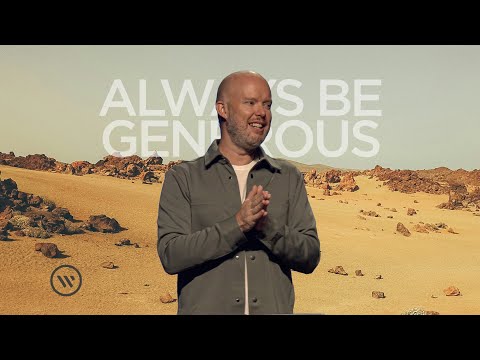 The Jesus way of generosity: Overcoming fear and greed