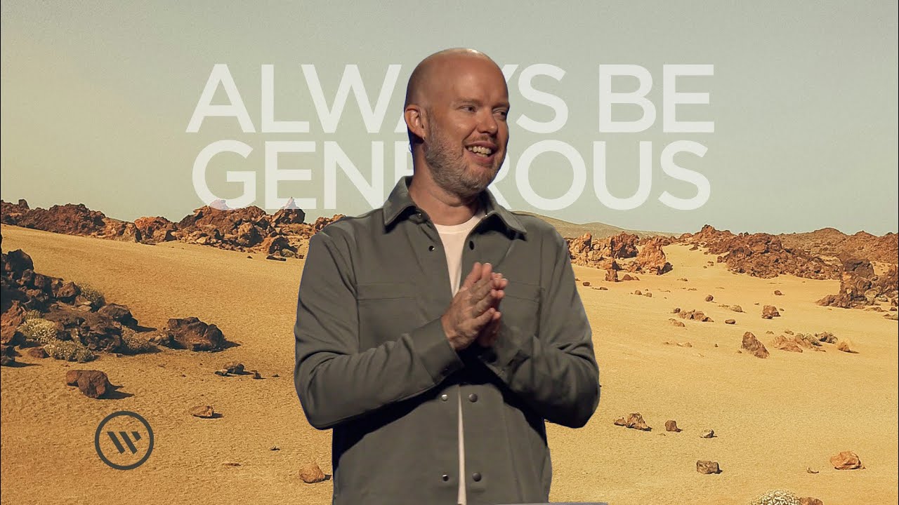 The Jesus way of generosity: Overcoming fear and greed