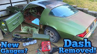Front Dash Removed!!  Restoring a 1979 Camaro  Part 6