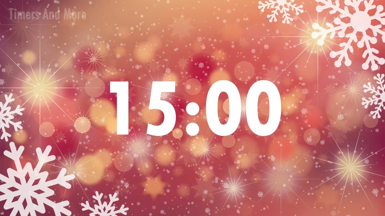 15 Minute Christmas Timer 🎄 Timer for 15 Minutes YouTube
