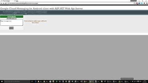 Google Cloud Messaging ASPNET Web Api and Android client