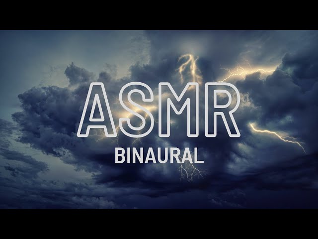 Binaural Whispers | All about Lightning with Thunder and Rain #Asmr Blackscreen (female)
