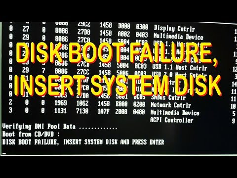 Disk Boot Failure
